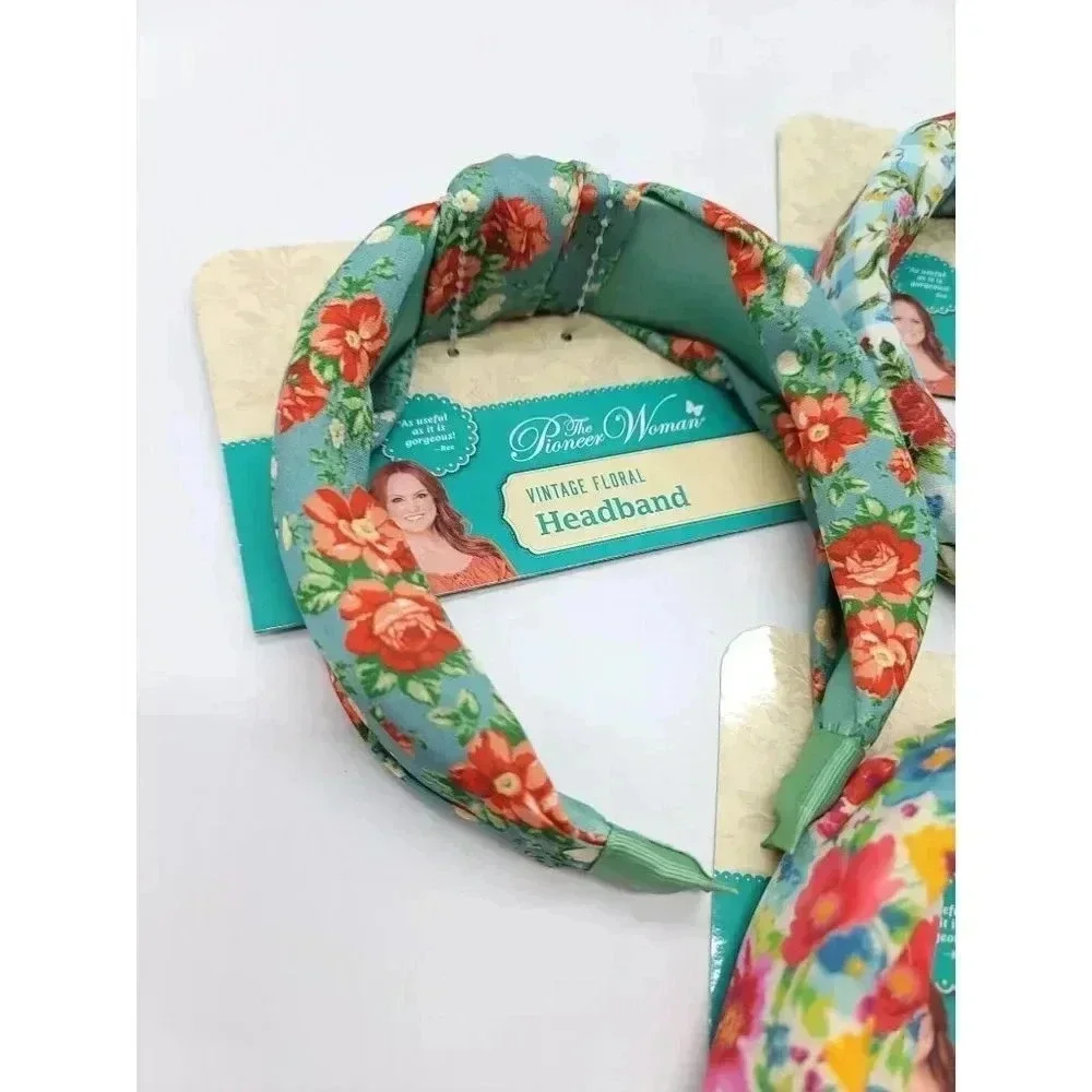 Pioneer Woman Set of 3 New Headbands Breezy Blossom Vintage Floral Sweet Rose